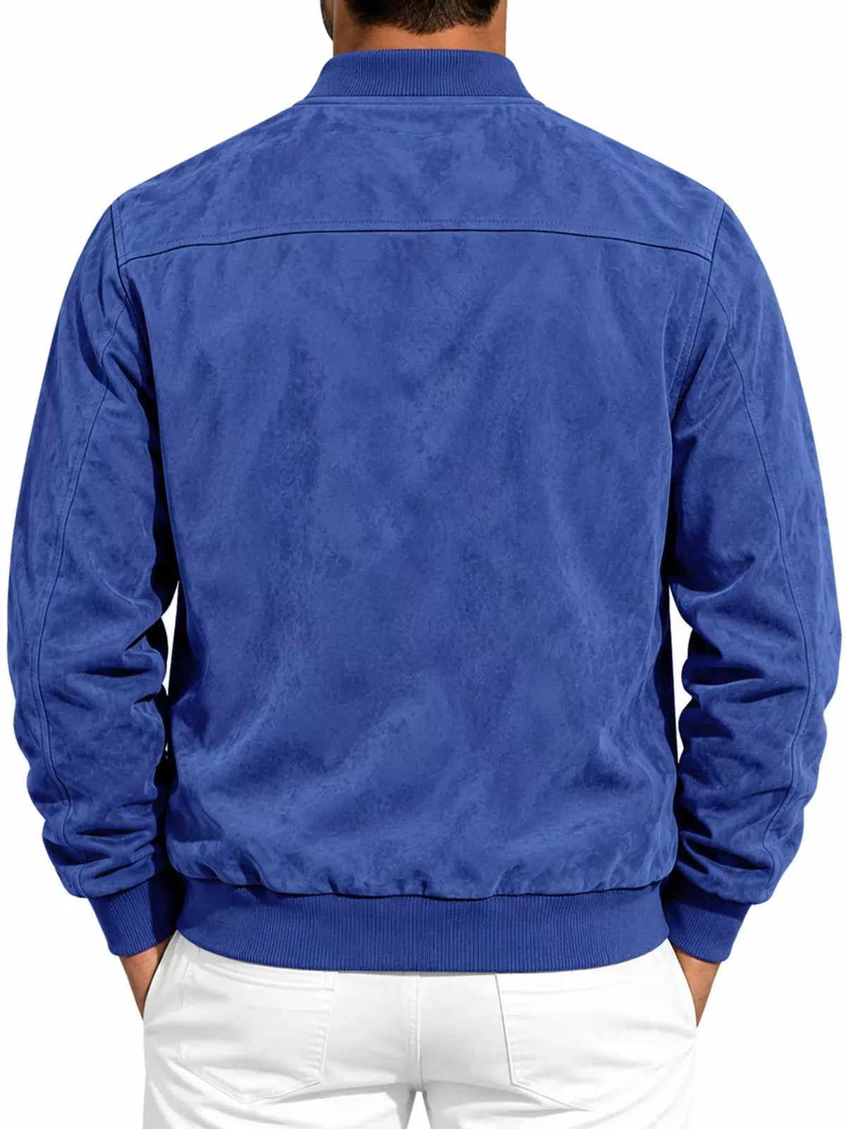 Men's Full Size Zip Up Long Sleeve Jacket Plus Size - Real Deal