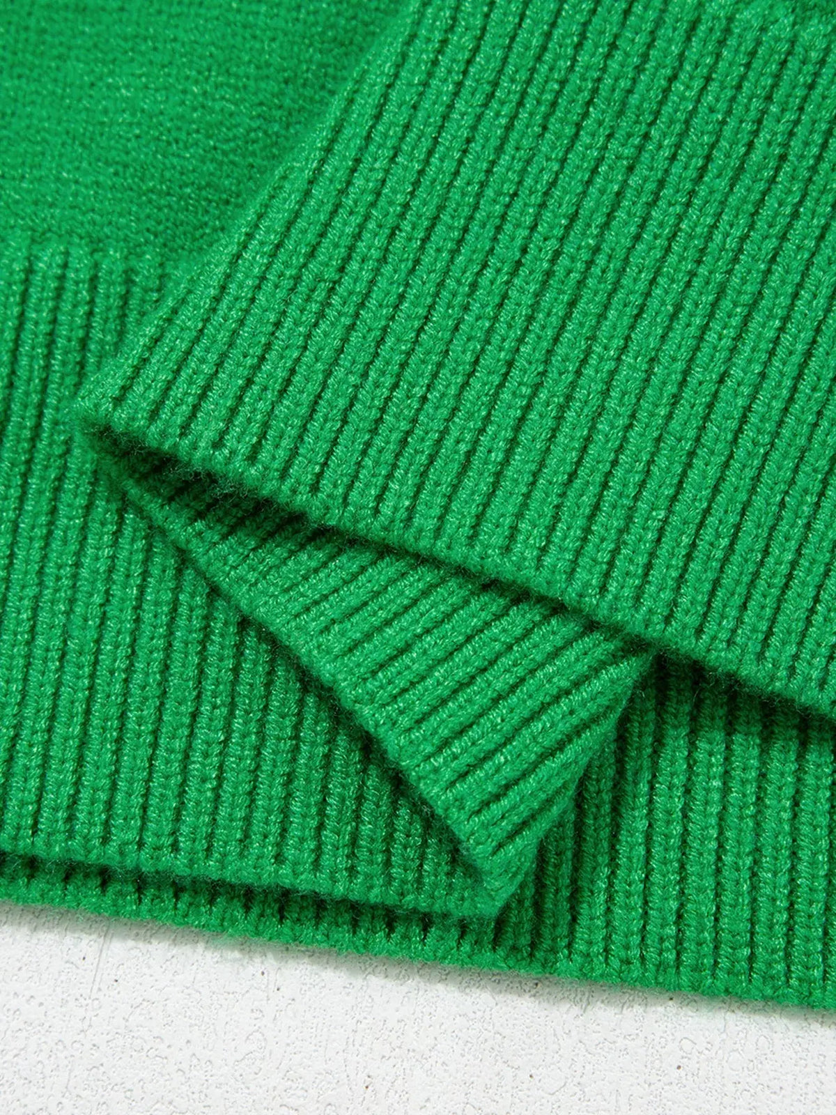 Abstract Patch Embroidery Christmas Pullover Sweater - Real Deal