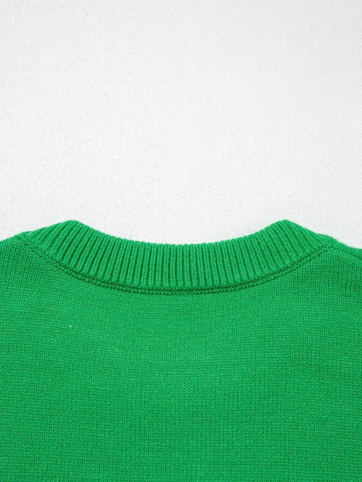 Abstract Patch Embroidery Christmas Pullover Sweater - Real Deal