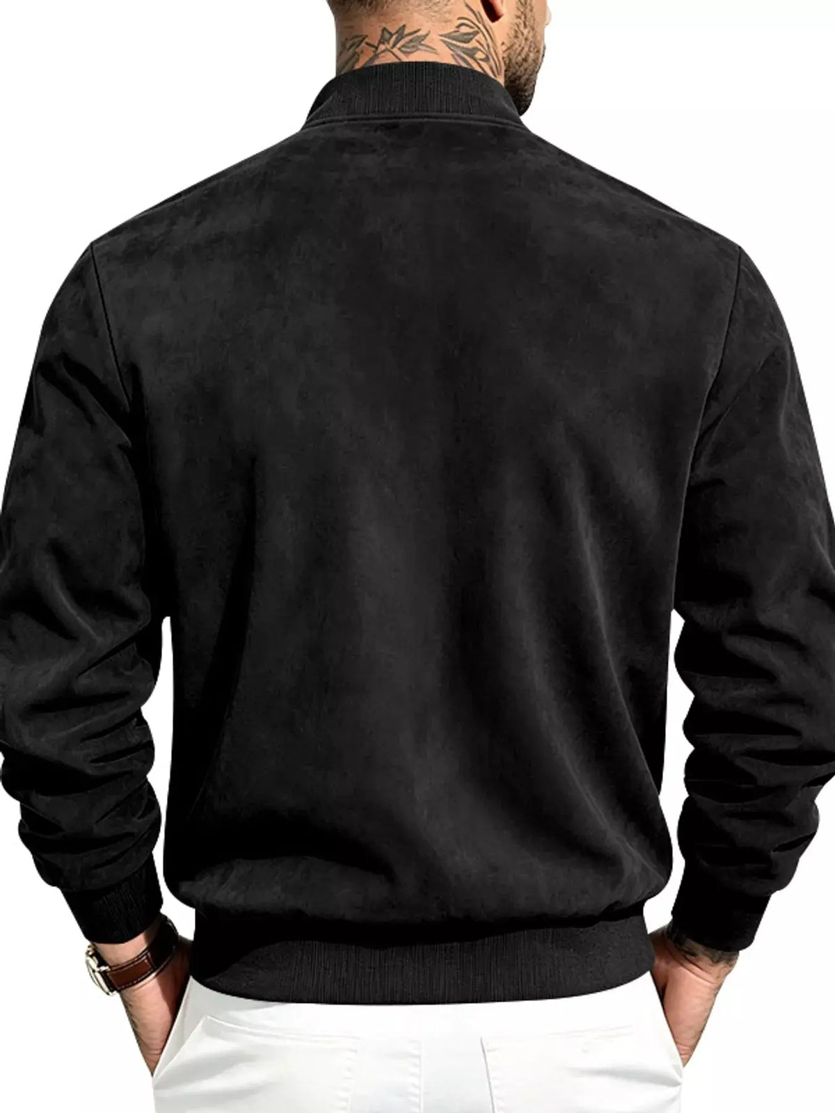 Men's Full Size Zip Up Long Sleeve Jacket Plus Size - Real Deal