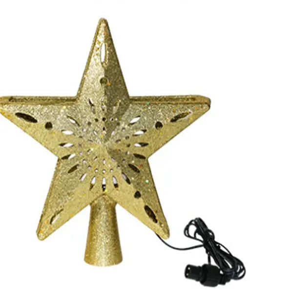 Christmas Tree Top Light Star Snowflake Shape LED Laser Projector Lights Christmas Tree Ornament - Real Deal
