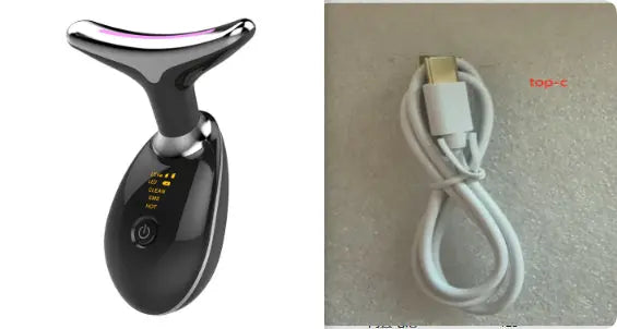 EMS Thermal Neck Lifting And Tighten Massager Electric Microcurrent Wrinkle Remover - Real Deal