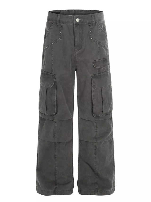 Men's Vintage Washed Cargo Pants - Real Deal