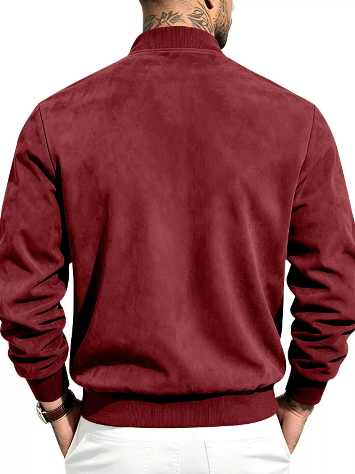 Men's Full Size Zip Up Long Sleeve Jacket Plus Size - Real Deal