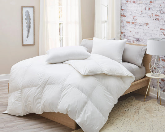 Premium Batiste White Goose Down Comforter - Real Deal