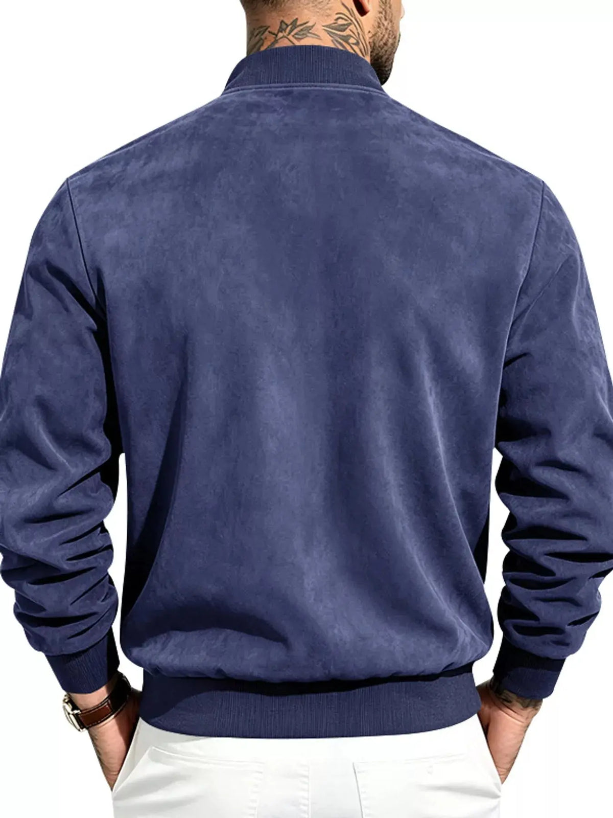 Men's Full Size Zip Up Long Sleeve Jacket Plus Size - Real Deal