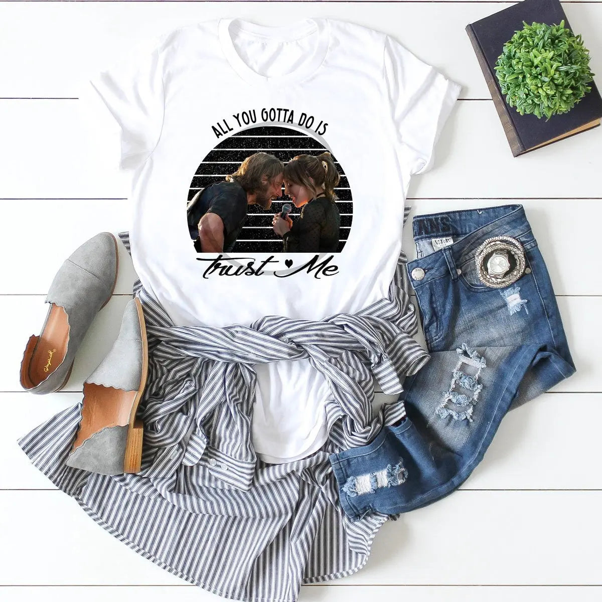 A Star Is Born - White Tee - Real Deal