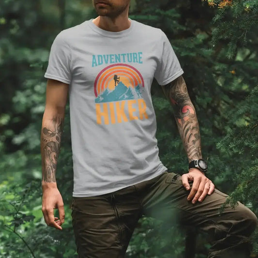 Adventure Hiker Man T-Shirt - Grey - Real Deal